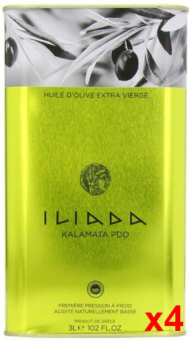 Extra Virgin Olive Oil Iliada, CASE (4 x 3L) - Parthenon Foods