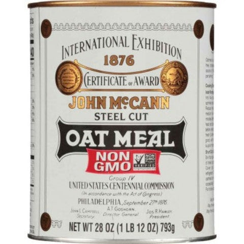 Irish Oatmeal, Steel Cut (John Mccann)28oz (1lb 12oz) 793g - Parthenon Foods