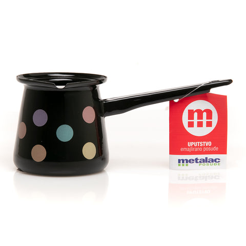 Metalac Enamel Coffee Pot, No.4, - Dots - Parthenon Foods