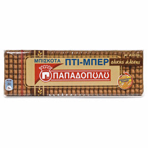 Petit Beurre WHOLE GRAIN Biscuits (Papadopoulos) 225g - Parthenon Foods