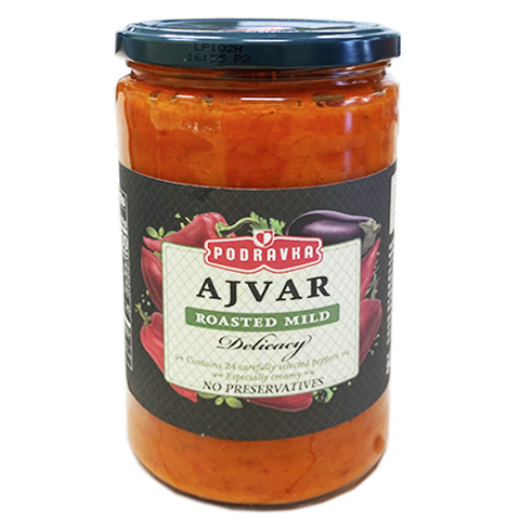 Roasted Ajvar, Mild (Podravka) 690g (24.5 oz) - Parthenon Foods