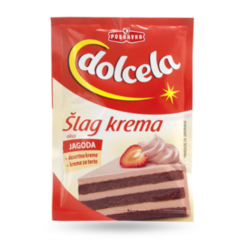 Whipped Topping Powder Slag - Strawberry (Podravka) 66g - Parthenon Foods