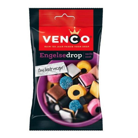 Venco Engelse Drop, Assorted English Licorice, 3.53 oz (100g) - Parthenon Foods