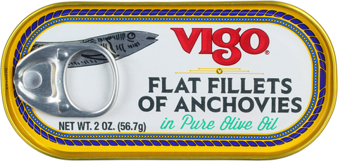 Flat Fillets of Anchovies (Vigo) 2 oz - Parthenon Foods