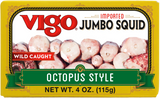 Jumbo Squid in Soy and Olive Oil (Vigo) 4 oz - Parthenon Foods